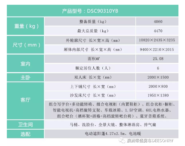 帝盛 经典系列-10米商务款 营地拖挂房车(图10)