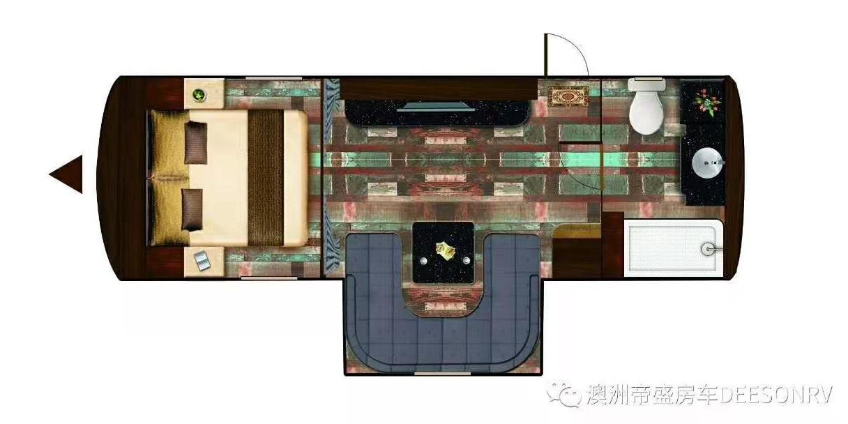 帝盛 经典系列-8米KTV款 营地拖挂房车(图2)